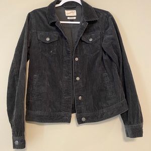 Oversized Black Corduroy Jacket